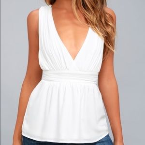 Lulus my joy peplum top